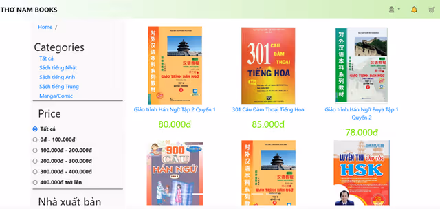 Dự án Online Book