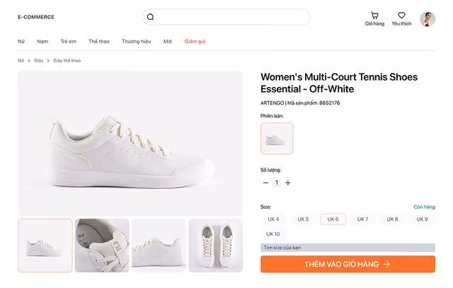 Dự án HQ-Shoes Online với Figma
